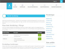 Tablet Screenshot of norskforsikring.com